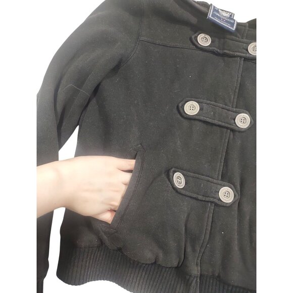 Y2K Victoria's Secret Pink Hoodie Lined Sequin Dog Logo Mcbling Scene Sz Small - Picture 5 of 7